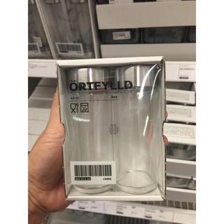 ORTFYLLD ขวดแก้วใส่เครื่องเทศ จุ 100 ml จำนวน 2 ใบ/แพ๊ค IKEA