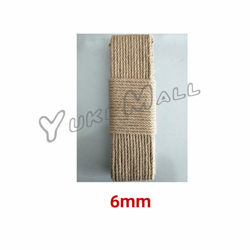 Yuki เชือกป่าน เชือกกระสอบฝนเล็บแมว หรือสำหรับตกแต่งDIY เชือกเส้นใหญ่หนา  hemp rope ราคา ถูกที่สุด ดีลบีเคเค แกลเลอรีภาพที่ 7