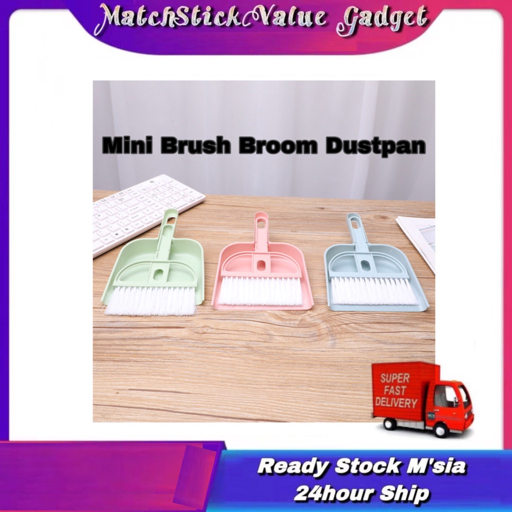 Mini Sweep แปรงทําความสะอาดคีย์บอร์ดแปรงไม้กวาดที่ตักขยะชุด Saku Mini Saku Desktop Penyapu