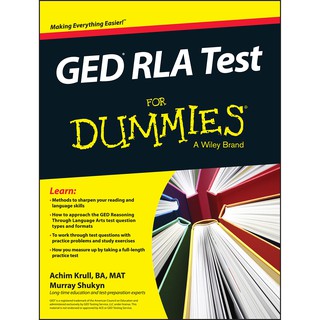 GED RLA Test for Dummies (For Dummies) [Paperback] หนังสืออังกฤษมือ1(ใหม่)พร้อมส่ง