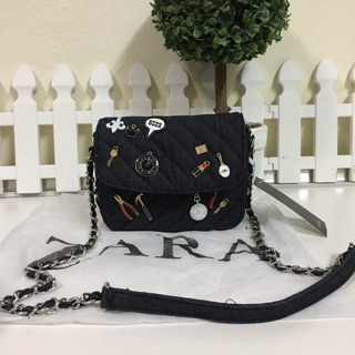 กระเป๋าสะพาย ZARA DENIM CROSSBODY BAG