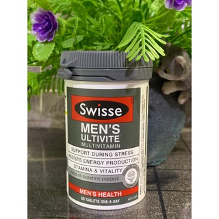 swisse ultivite multivitamin วิตามินรวมสำหรับคุณผู้ชาย คุณผู้หญิง คุณผู้ชาย 50+ จำนวน 60 เม็ด