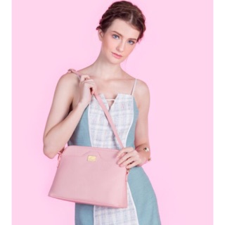 กระเป๋าสวยหวานเพื่อสุขภาพไหล่++ฟรี EMS ++ (Cassi-Pink)