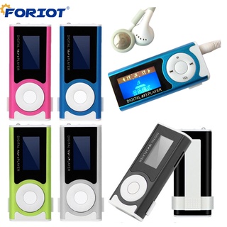 Foriot เครื่องเล่นเพลง MP3 ขนาดเล็ก แบบพกพา รองรับการ์ด Micro TF ขยายได้ถึง 32GB