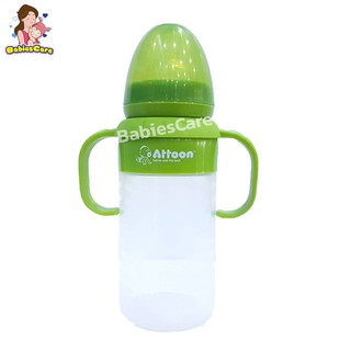 BabiesCare Attoon ขวดนมซิลิโคน+แขนจับเสมือนนมมารดา 8oz(จุกนมไซร์L)