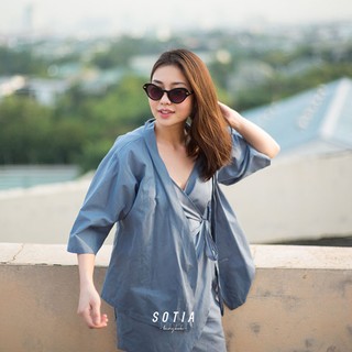 New! Kimono Top - Blue