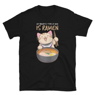 เสื้อยืด พิมพ์ลายการ์ตูนมังงะ Favorite Men Is Ramen Kawaii Kanji Ramen น่ารัก เหมาะกับของขวัญ สําหรับผู้ชายS-5XL