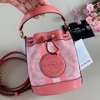 Coach แท้💯#รุ่นใหม่  Mini Dempsey Bucket Bag คอลเลคชั่นใหม่สีหวานๆค่ะ🥰🥰