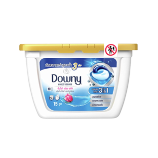 Downy ดาวน์นี่ เจลบอลซักผ้า ผลิตภัณฑ์ซักผ้า กลิ่นซันไรท์เฟรช 15 ลูก Laundry Pods Gelball Detergent Sunrise Fresh 15pods
