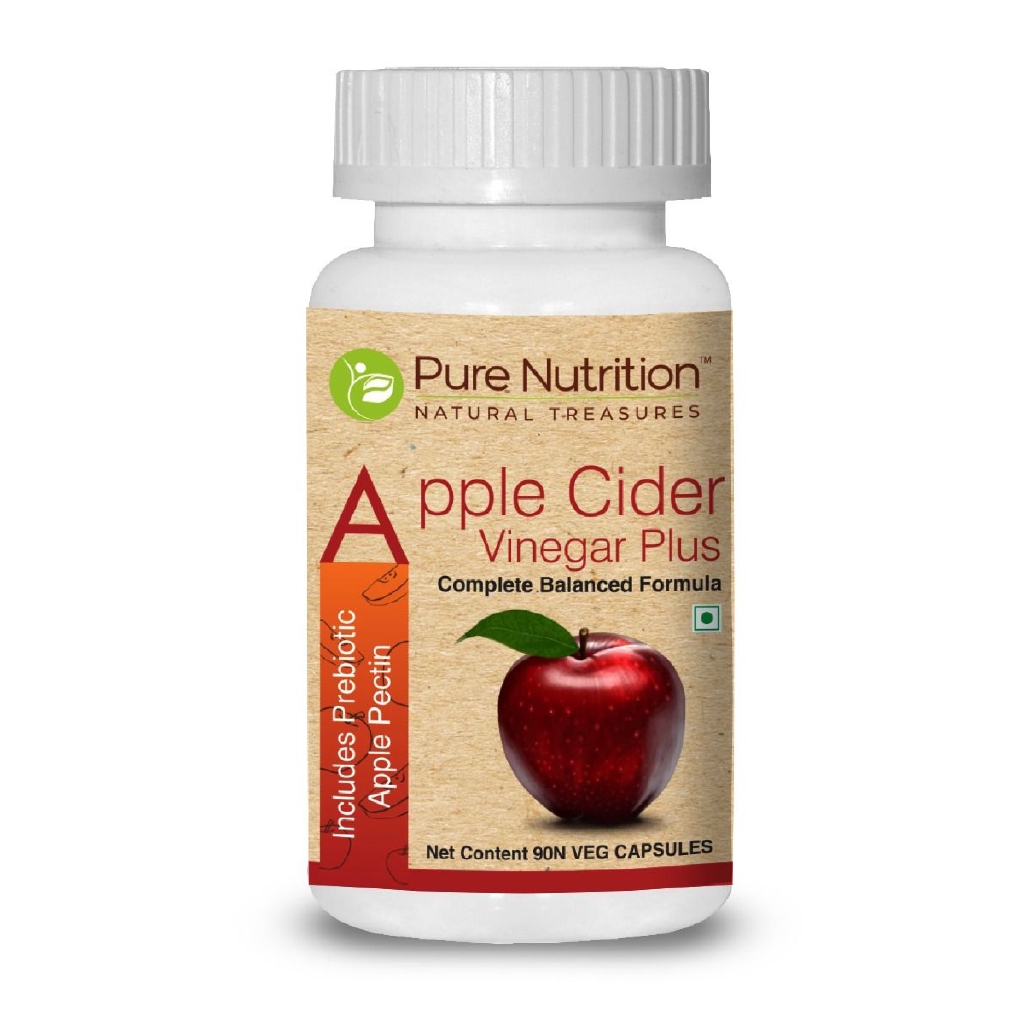 PURE NUTRITION Organic Apple Cider Vinegar Plus (Includes Prebiotic Apple Pectin