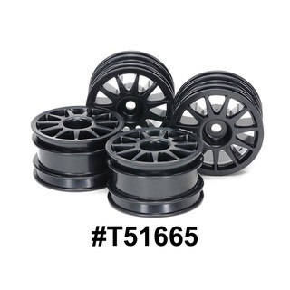 TAMIYA 51665 M-CHASSIS 11-SPOKE WHEELS BLACK (4pcs.)