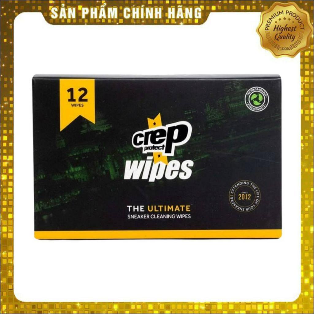 Crep Protect Wipes ทําความสะอาดรองเท้า ผ้าเช็ดทําความสะอาดเปียก (12 ชิ้น/190g)
