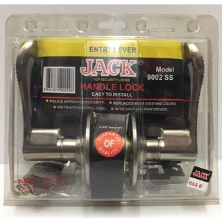 ชุดกุญแจมือจับ ลูกบิดประตู Jack 9002 SS สำหรับห้องทั่วไป