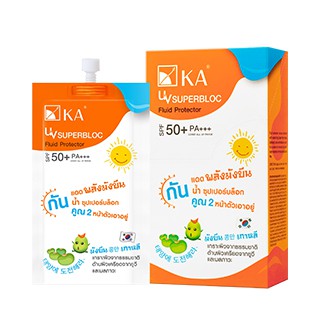 1 ซอง กันแดดสูตรกันน้ำ ชุปเปอร์บล็อกคูณสอง เคเอ KA UV SUPERBLOC FLUID PROTECTOR SPF50+ PA++