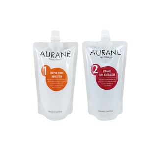 ครีมดัดผม Aurane Dynamic Curl Perm Neutralizer 500 ml. ออเรน ครีมดัดผม (แดง/00143+ส้ม/00310)