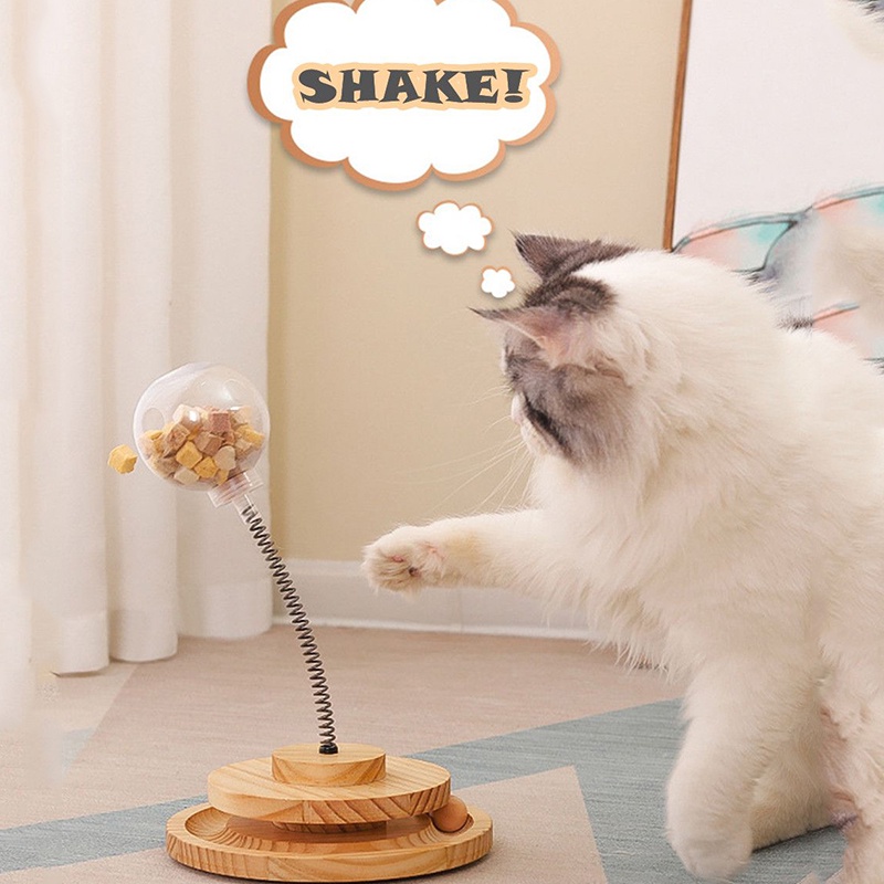 ติดแมวตลกInteractive Cat Toy for Indoor Roller Exerciser Leaking Cats ...