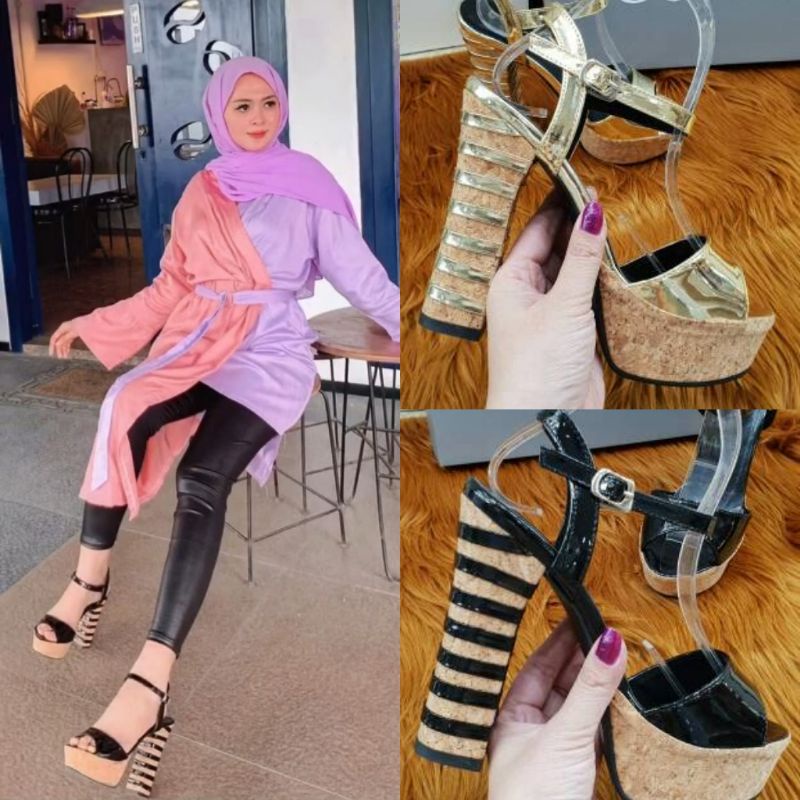 CHUNKY HEELS GC GLOSSY FASHION