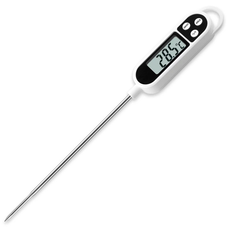 เครื่องวัดอุณหภูมิอาหารแบบจุ่ม🌡 เครื่องวัดอุณหภูมิของเหลว BBQ เทอร์โมมิเตอร์ ที่วัดดิจิตอลแบบเสียบ แบบปากกา TP300