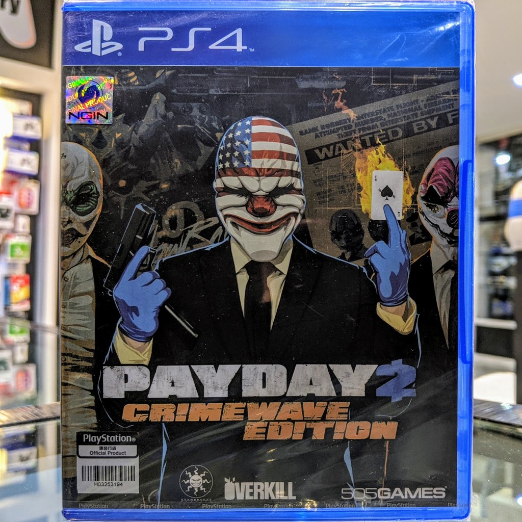 (ภาษาอังกฤษ) มือ1 PS4 Payday 2 Crimewave Edition เกมPS4 แผ่นPS4 (เล่นกับ PS5 ได้ PayDay2 Pay Day 2 S