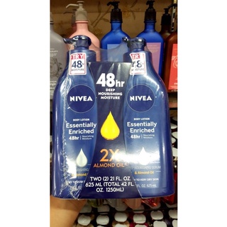 NIVEA Essentially Enriched Body Lotion แพ็คคู่ 2 ขวด 625 ml….