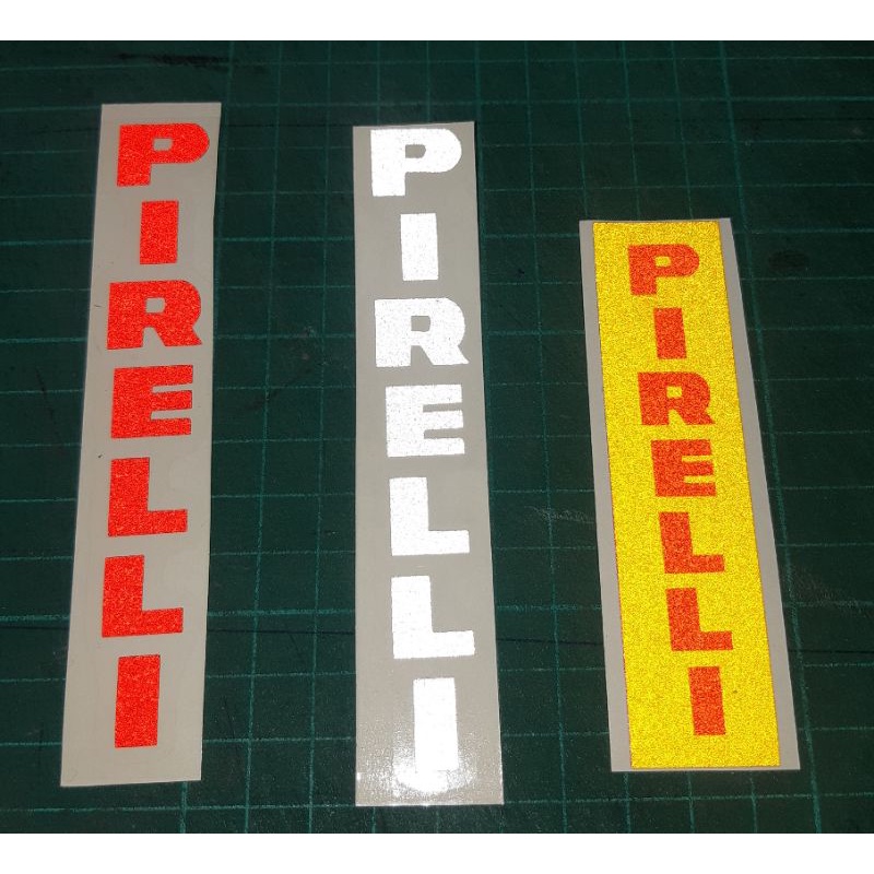 สติ๊กเกอร์Pirelli สะท้อนแสง3M % แบบตัดสะท้อนแสงพร้อมส่งจร้า