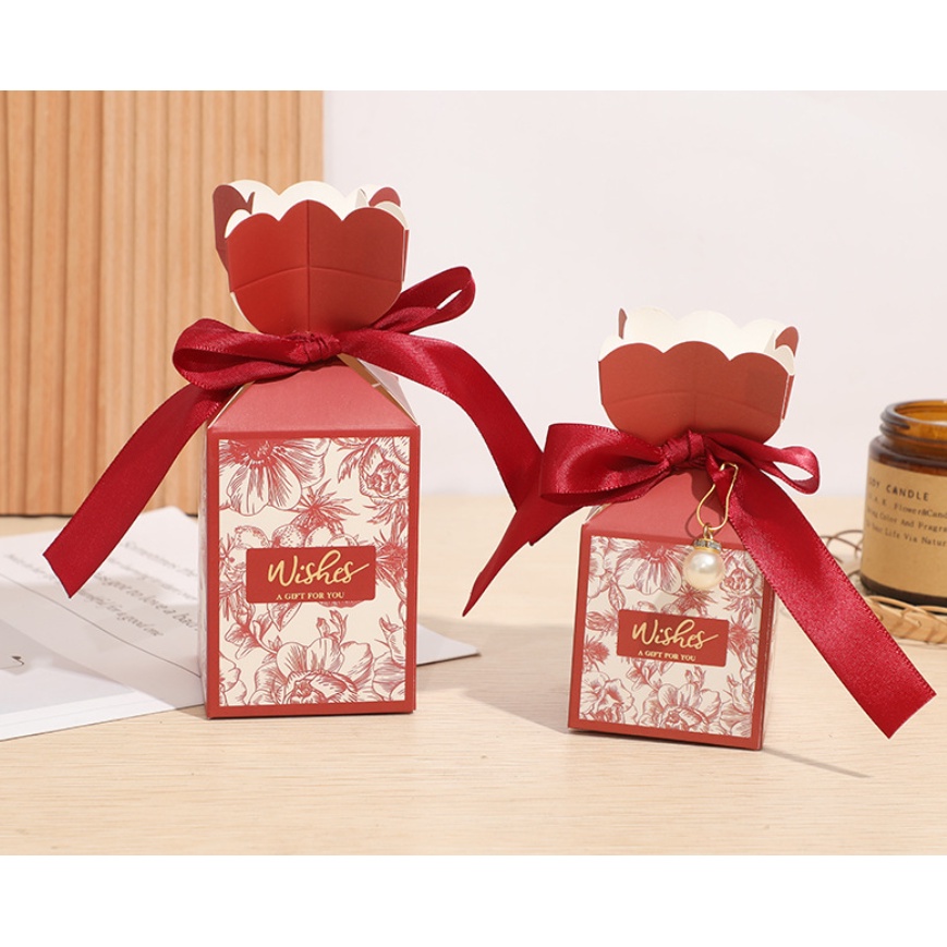 HP  กล่องของขวัญ กล่องกระดาษ กล่องของชำร่วย พร้อมริบบิ้น