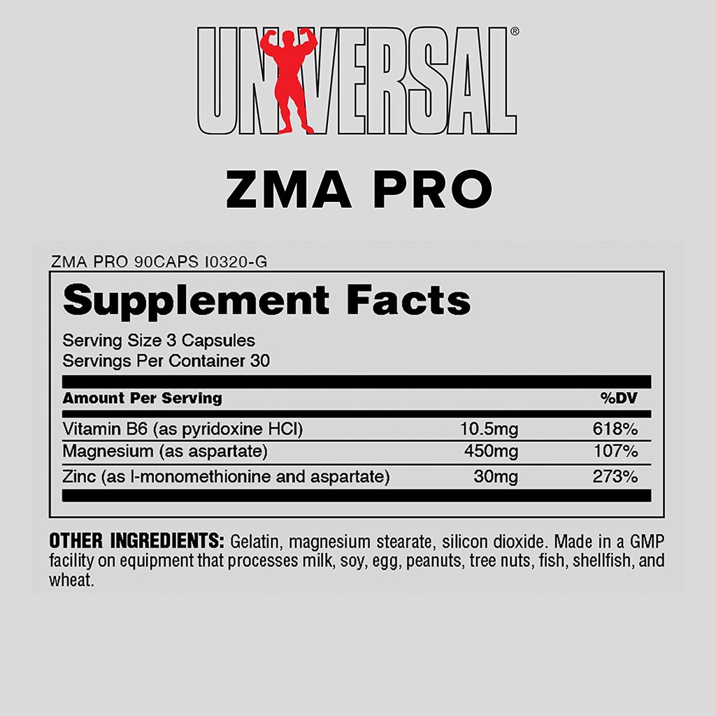 UNIVERSAL ZMA PRO (90แคปซูล) muscle_cafe ThaiPick