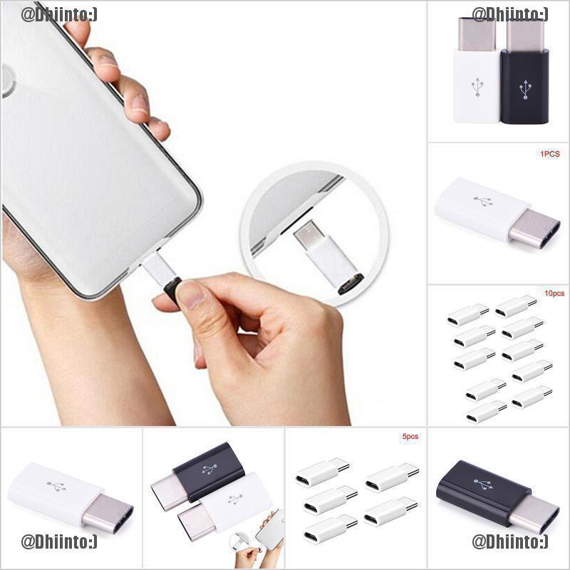 (TDST) ใหม่ 1/5/10 ชิ้น Usb-C Type-C ถึง Micro Usb อะแดปเตอร์ชาร์จสําหรับ Zmax Pro Z981/ Moto