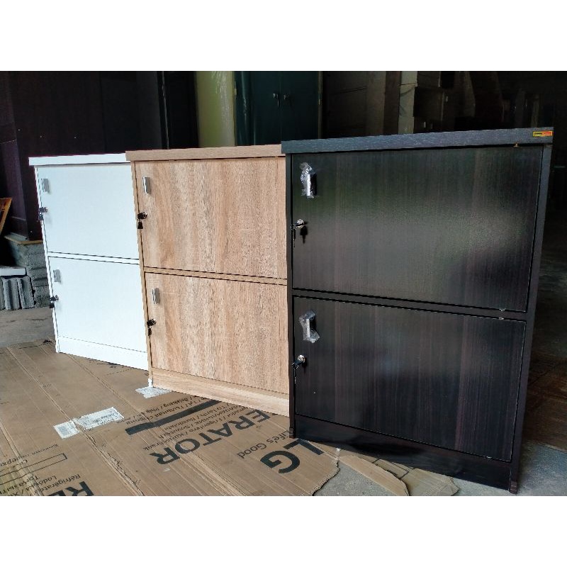 ตู้ล็อคเกอร์2ชั้นxclusiveมีกุญแจล็อคสีไม้สวย