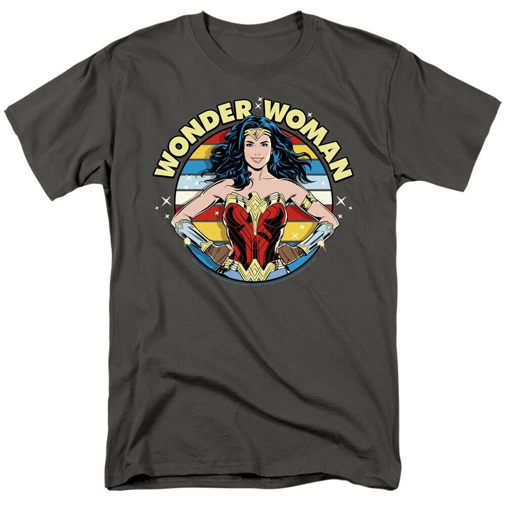 Wonder Woman 1984 เสื้อยืดทรงกลมแฟชั่นยอดนิยม
