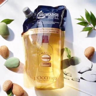 L’occitane ALMOND SHOWER OIL 500 ml (ถุงRefill)