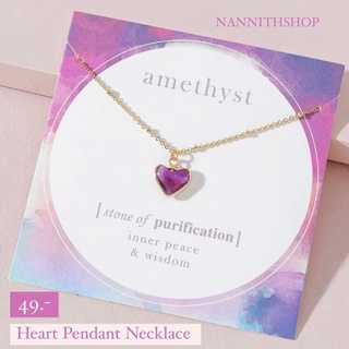 💞 Heart Pendant Necklace 💓 🚚พร้อมส่งจากไทย