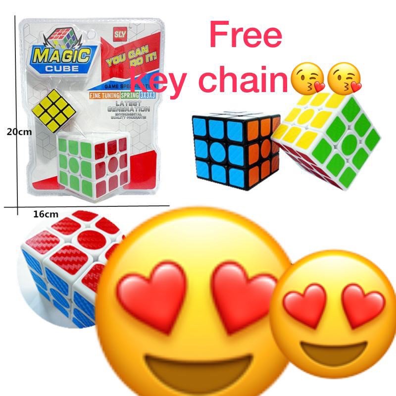 Magic Cube 858-A15 3x3x3 + ฟรีพวงกุญแจมินิเมจิกคิวบ์😘😘