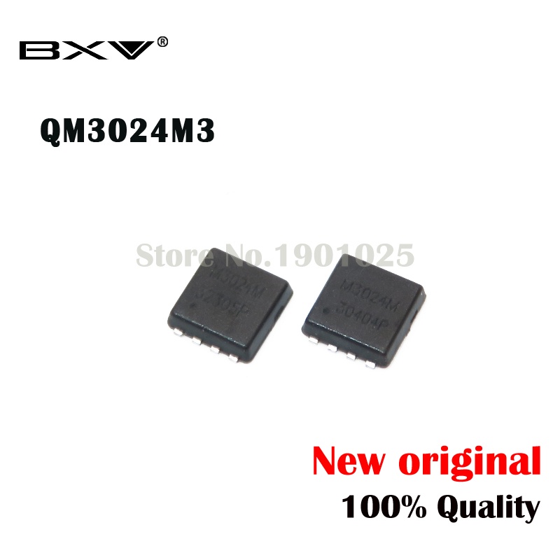 5pcs QM3024M3 QM3024M M3024M 3MM*3MM MOSFET QFN-8 3024M3 ใหม่
