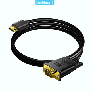 [YYDS] อะแดปเตอร์แปลงสายเคเบิ้ล HDMI เป็น VGA ความละเอียดสูงสุด 1920x1200 ตัวผู้ เป็นตัวผู้ สําหรับคอมพิวเตอร์