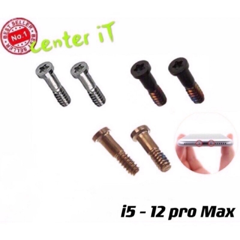 น๊อตตูด สำหรับ 5 5s SE i6 6s 6plus 6splus i7 i8 7+ 8+ X น็อตตูด 5 6 6s 6plus 6s plus​ X XR​ Xs​ max​