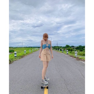 กางเกงขาสั้น กระเป๋าหน้า
