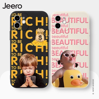 Jeero เคสคู่ เคสไอโฟน คู่รัก ขอบเหลี่ยมกันกระแทกซิลิโคนนุ่มการ์ตูนน่ารักตลก เคสโทรศัพท์ Compatible for iPhone 15 14 13 12 11 Pro Max SE 2020 X XR XS 8 7 ip 6S 6 Plus HFE1131