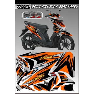 สติกเกอร์รูปลอก แบบเต็มตัว ลาย Honda beat 2009/2012