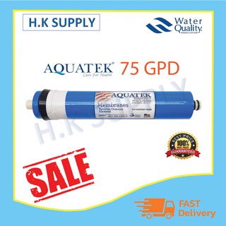 Aquatek ไส้กรองน้ำ ไส้กรองเมมเบรน RO เมมเบรน Membrane 75 GPD 85 GPD เครื่องกรองน้ำ ตู้น้ำหยอดเหรียญ