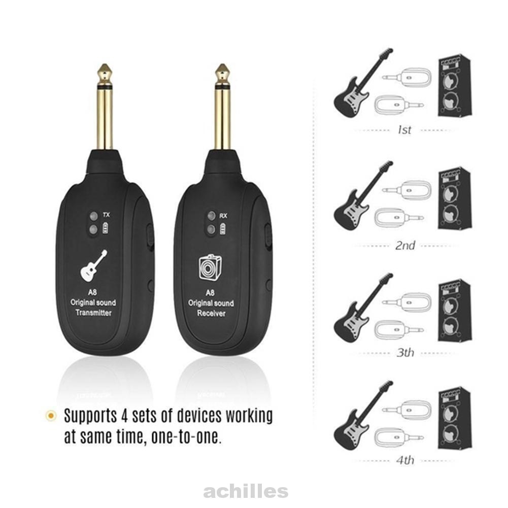 Wireless Transmitter Receiver System Bass Electric Rechargeable