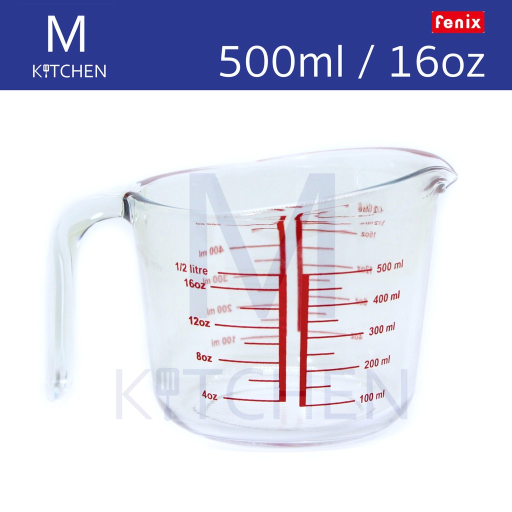 M Kitchen แก้วตวง ขนาด 500 m.l / 16 Oz.