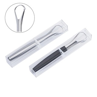 1 set of stainless steel tools for cleaning tongue and tongue.