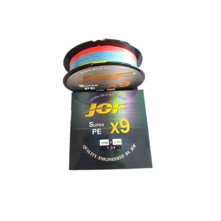โปรโมชั่น : สาย PE JOF x9 รุ่น ถัก9 100 เมตร สี มัลติคัลเลอร์