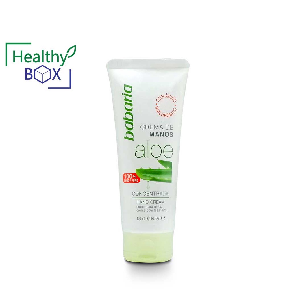 ราคาพิเศษ Babaria Hand Cream Aloe 100ml. ครีมทามือสูตรเฉพาะสำหรับมือที่แห้งและแตก (V)