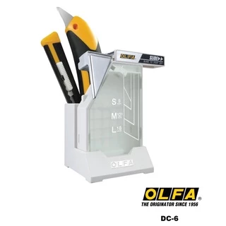 OLFA กล่องหักใบมีดคัตเตอร์ DC-6 ใช้ได้กับใบมีดทุดขนาด มีที่เก็บใบมีดที่ใช้แล้ว