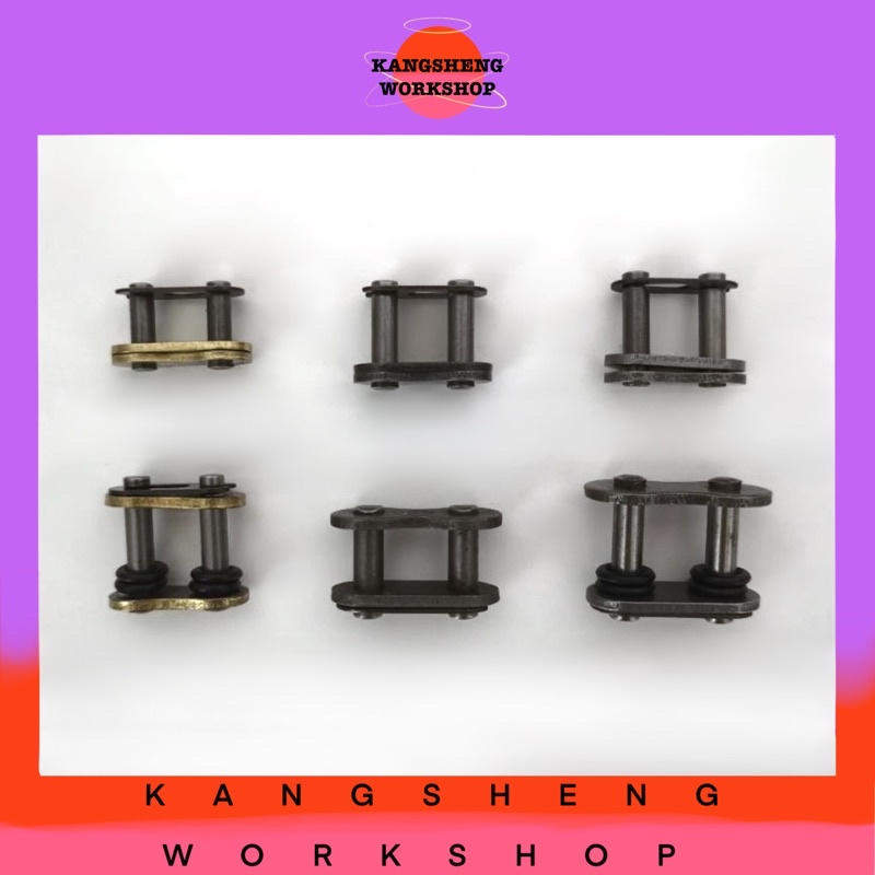 คลิปโซ่ (415H/415H ORDING/428/428H ORING/520/520H ORDING) ~ *GOLD/NOR* (CHOHO) (O RING/JOINT PIN) KL