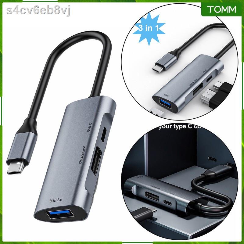 ﺴSlim Portable USB C to Display Type C Multiport Hub to DisplayPort 480Mbps 8K / 6K / 5K / 4K Output for Computer Table #5