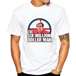 [COD]เสื้อยืด พิมพ์ลาย The Six Million Dollar Man 70s TV Show สไตล์เรโทร ของขวัญ สําหรับผู้ชาย 329S-5XL