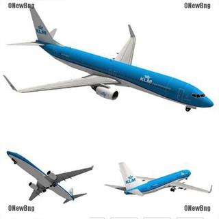 Onewbng โมเดลเครื่องบินกระดาษ 3D 1:100 boeing 737 แฮนด์เมด